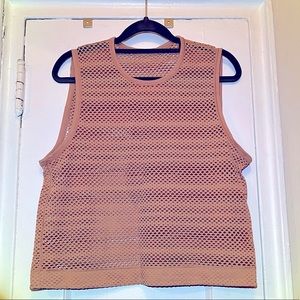 💥RARE💥 LIKE NEW lululemon Crop Mesh Tank - SZ 6